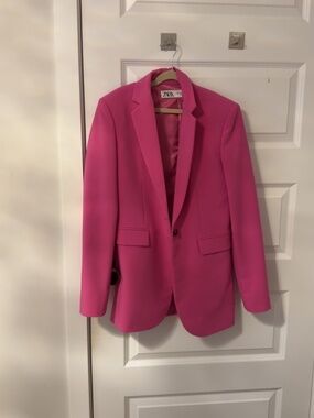 Oversized Single Button Blazer